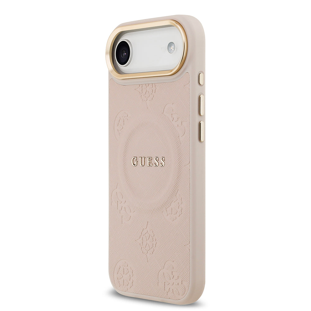 Guess iPhone 17 Air Orjinal Lisanslı M-safe Şarj Özellikli Sıcak Baskılı Yazı Logolu PU Deri Peony Kılıf Guess iPhone 17 Air Orjinal Lisanslı M-safe Şarj Özellikli Sıcak Baskılı Yazı Logolu PU Deri Peony Kılıf
